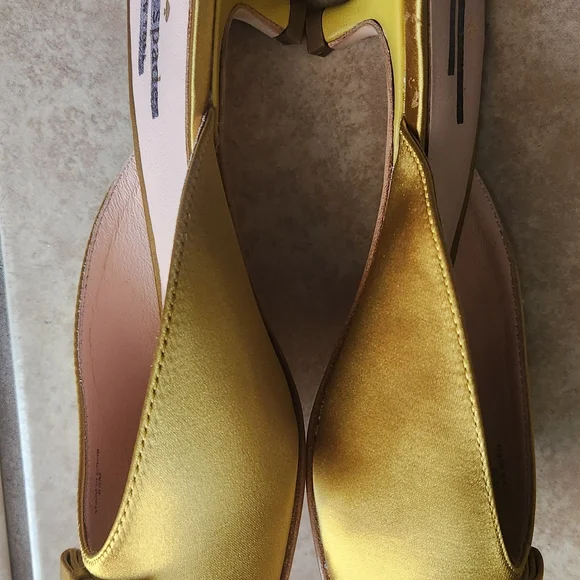 kate spade Darlene Gold Embellished Slip-On Mules with Crystal Brooch - Picture 6 of 11